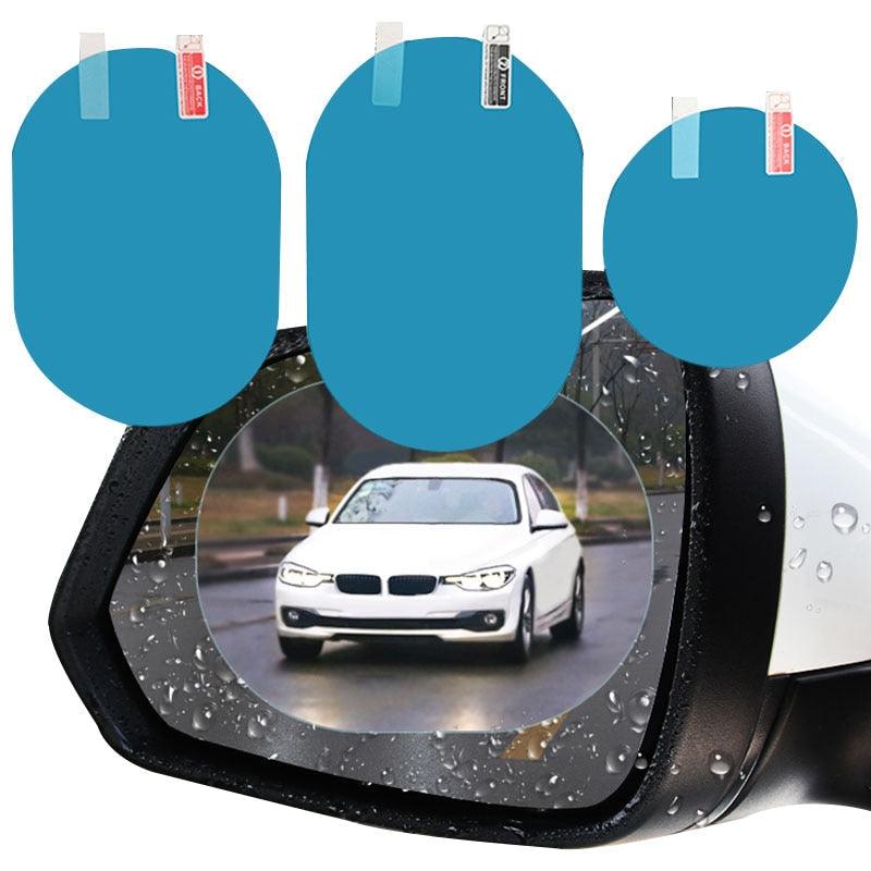 2 Pcs Car sticker Rainproof Film For Car Rearview Mirror Car Rearview Mirror Rain Film Clear Sight In Rainy Days Car Film Rear Mirror Protective Film Anti Fog Window Clear Rainproof Rear View Mirror Protective Soft Film Auto Accessories LP