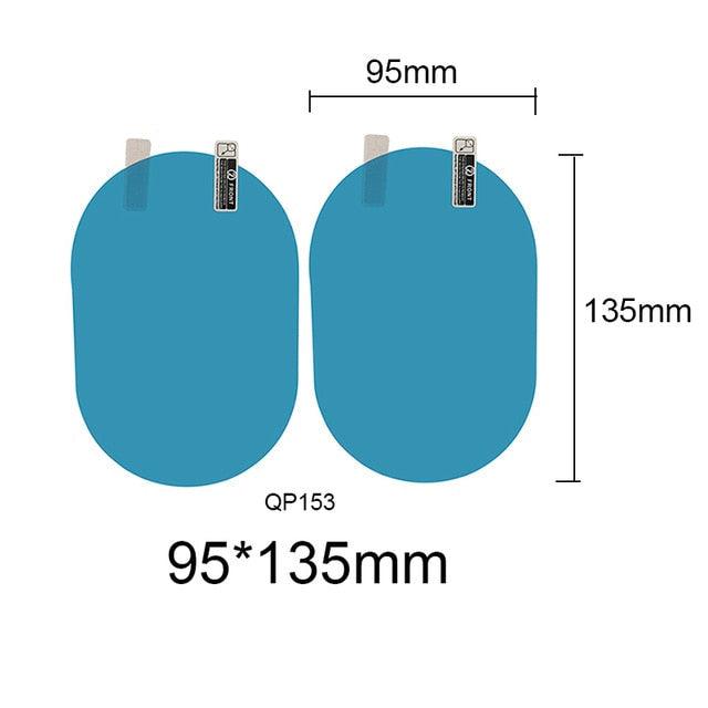 2 Pcs Car sticker Rainproof Film For Car Rearview Mirror Car Rearview Mirror Rain Film Clear Sight In Rainy Days Car Film Rear Mirror Protective Film Anti Fog Window Clear Rainproof Rear View Mirror Protective Soft Film Auto Accessories LP