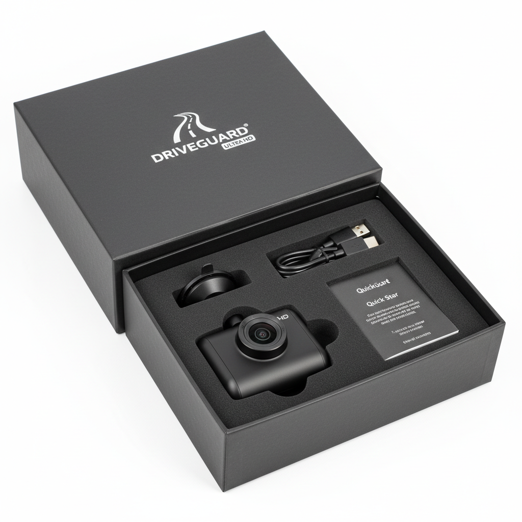 Dashboard camera in box